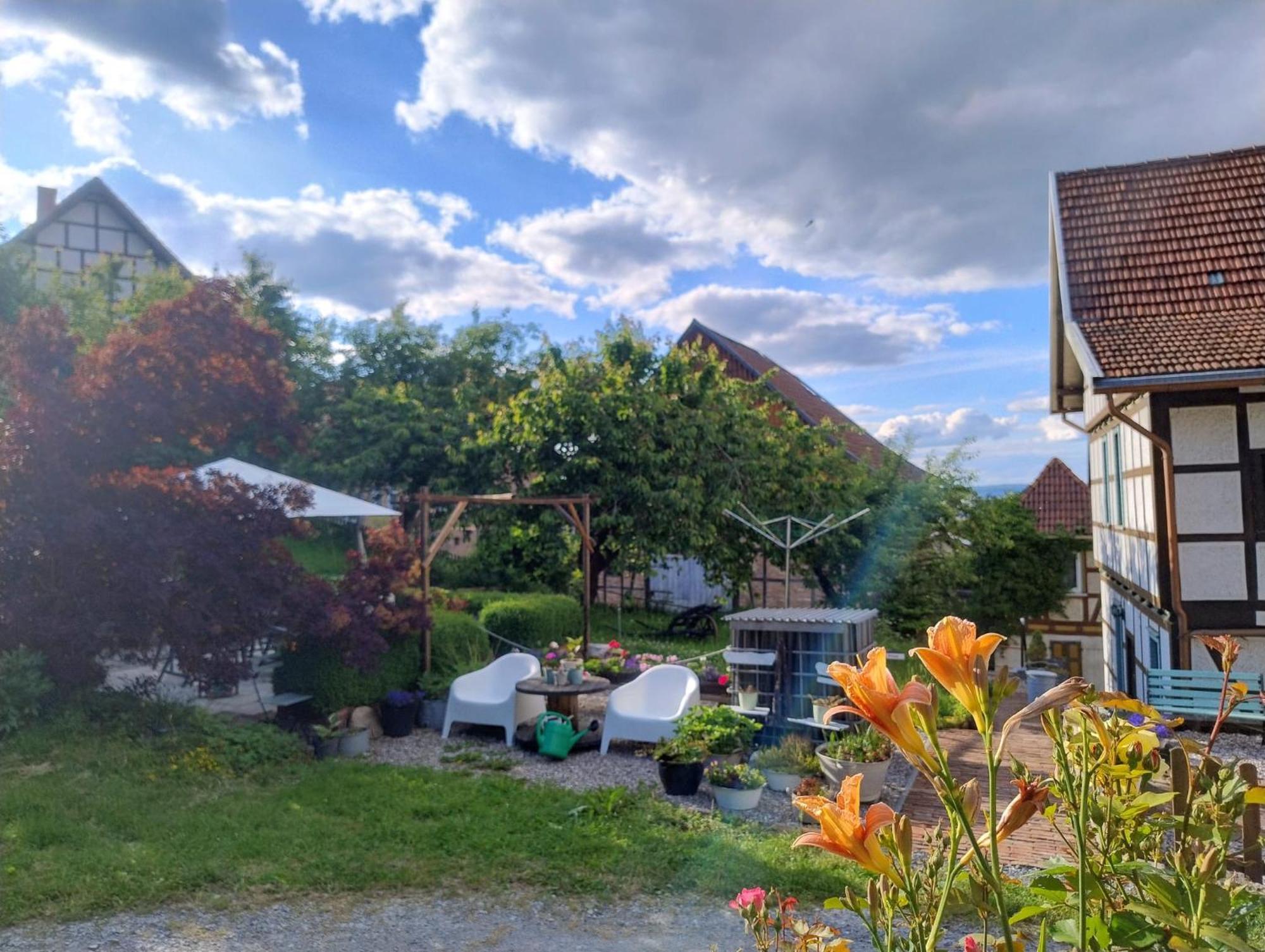 Minicamping Und B&B Apartment Hintergarten Niederorschel 外观 照片